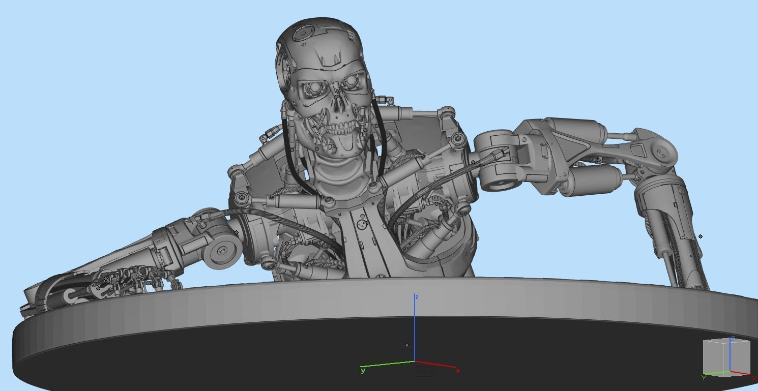 Terminator T-800 Endoskeleton T1 V3 3D print model_31