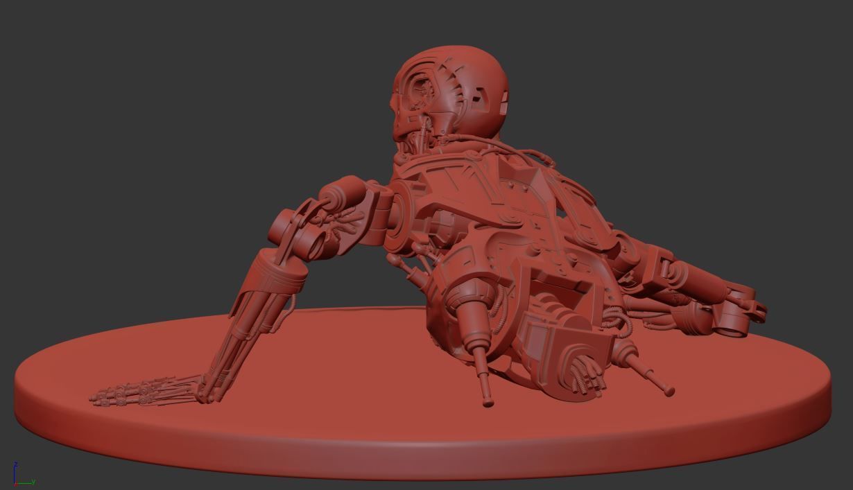 Terminator T-800 Endoskeleton T1 V3 3D print model_8
