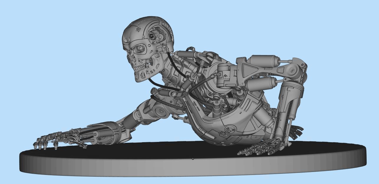 Terminator T-800 Endoskeleton T1 V3 3D print model_27