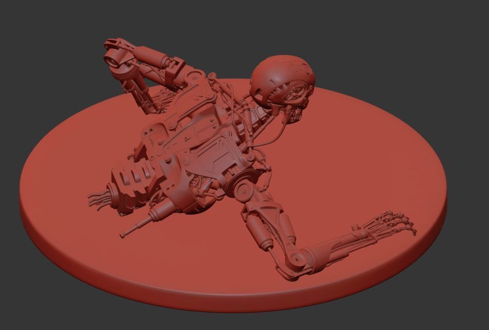 Terminator T-800 Endoskeleton T1 V3 3D print model_16