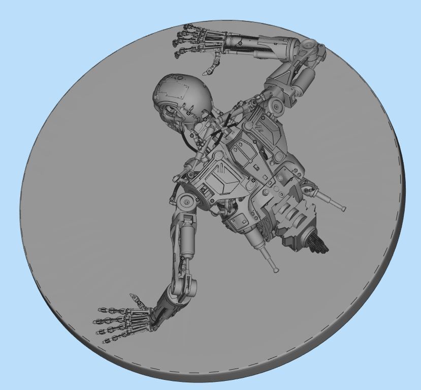 Terminator T-800 Endoskeleton T1 V3 3D print model_28