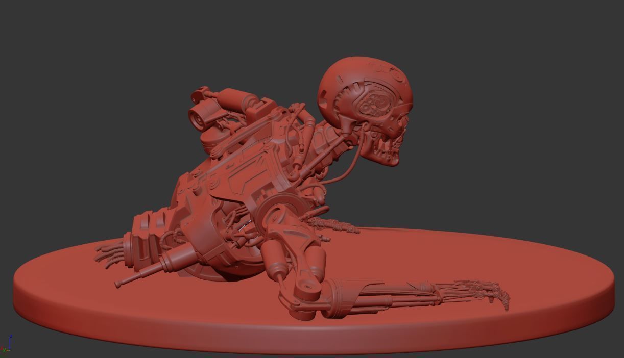 Terminator T-800 Endoskeleton T1 V3 3D print model_1