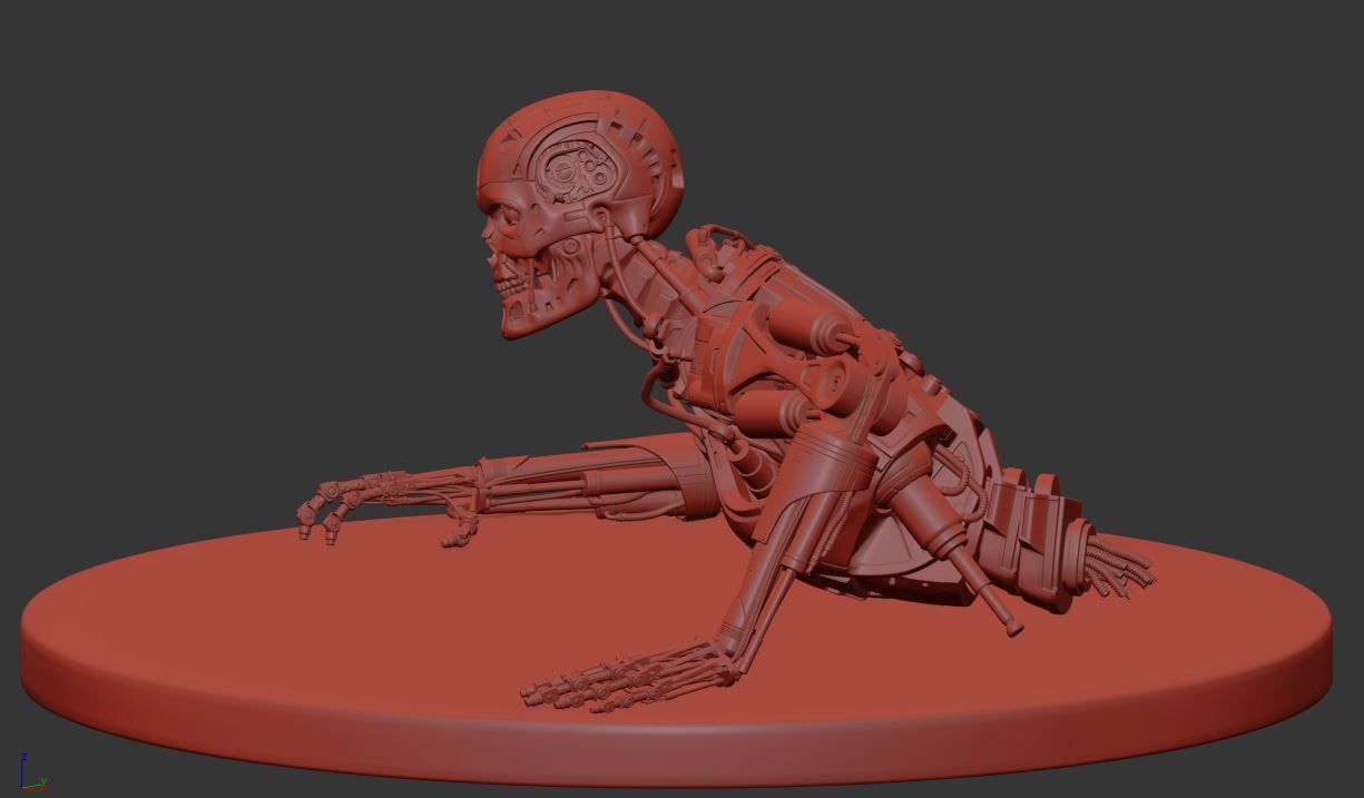 Terminator T-800 Endoskeleton T1 V3 3D print model_33