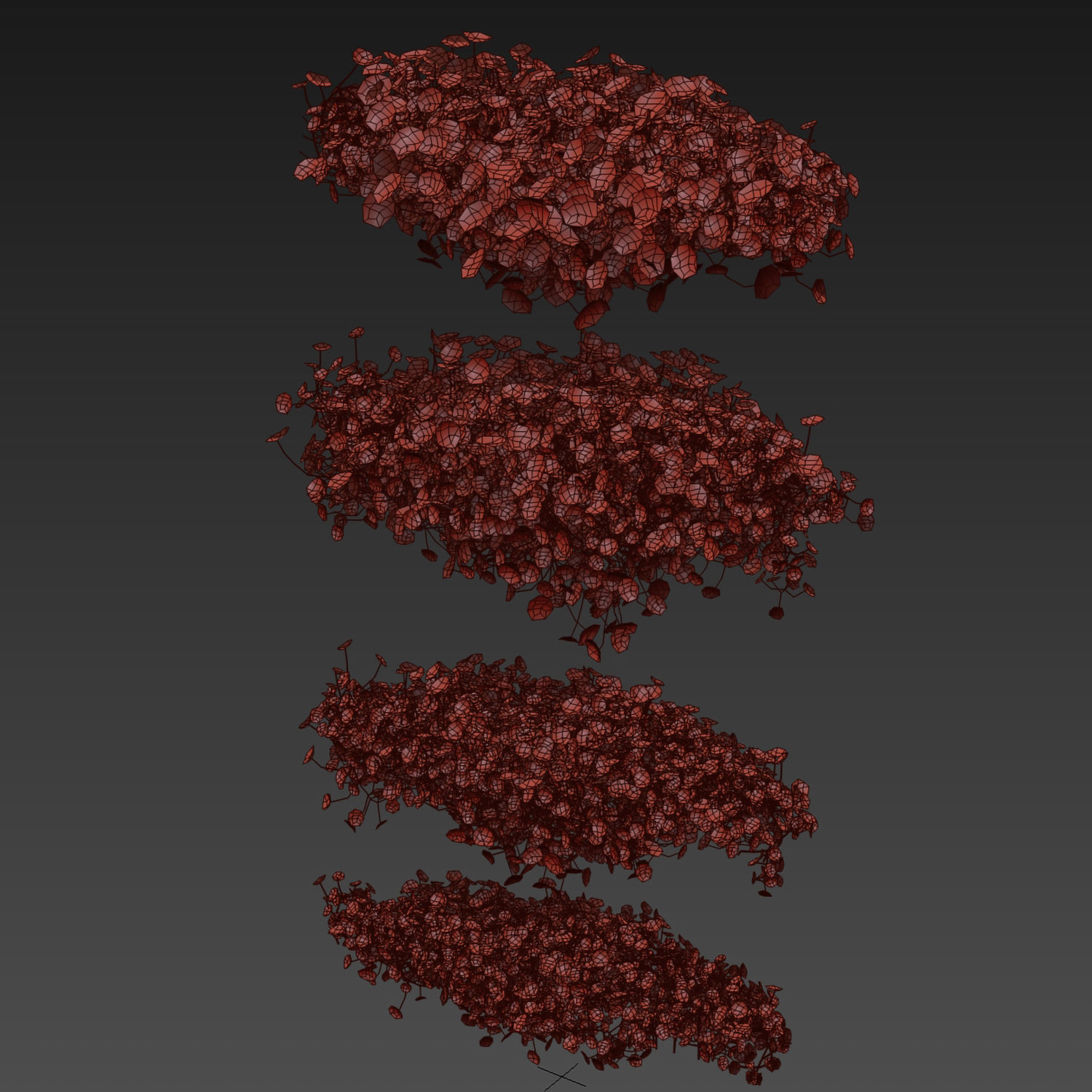 Collection plant vol 494 - Outdoor - bush - ivy - Schefflera 3D model_6