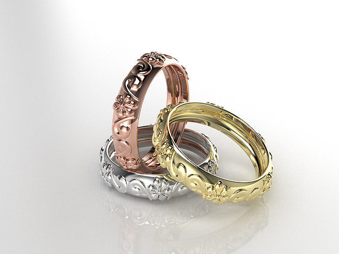 Wedding band 6 ready print 3D print model