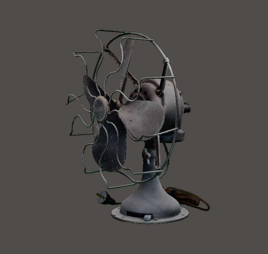 Retro Desk Fan 3 3D print model_5