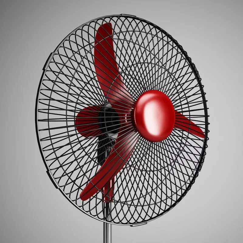 Floor Standing Air Fan 02 3D model_0