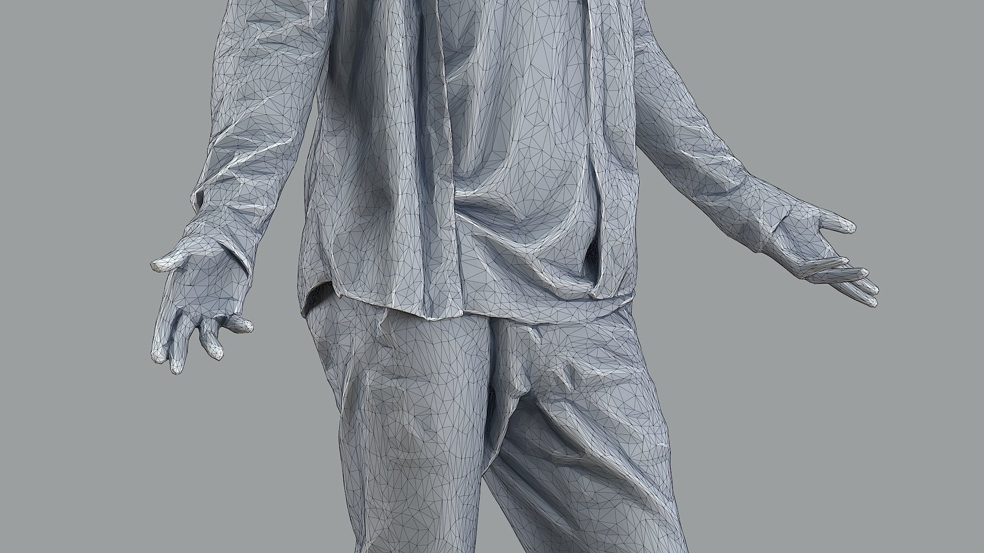 Young Guy Caught Off Guard 3D model_13