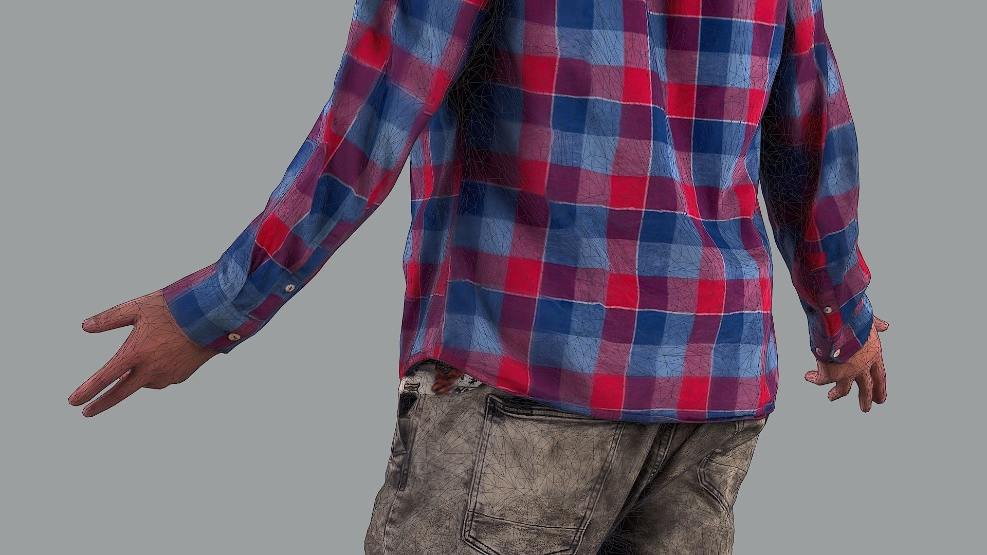 Young Guy Caught Off Guard 3D model_10