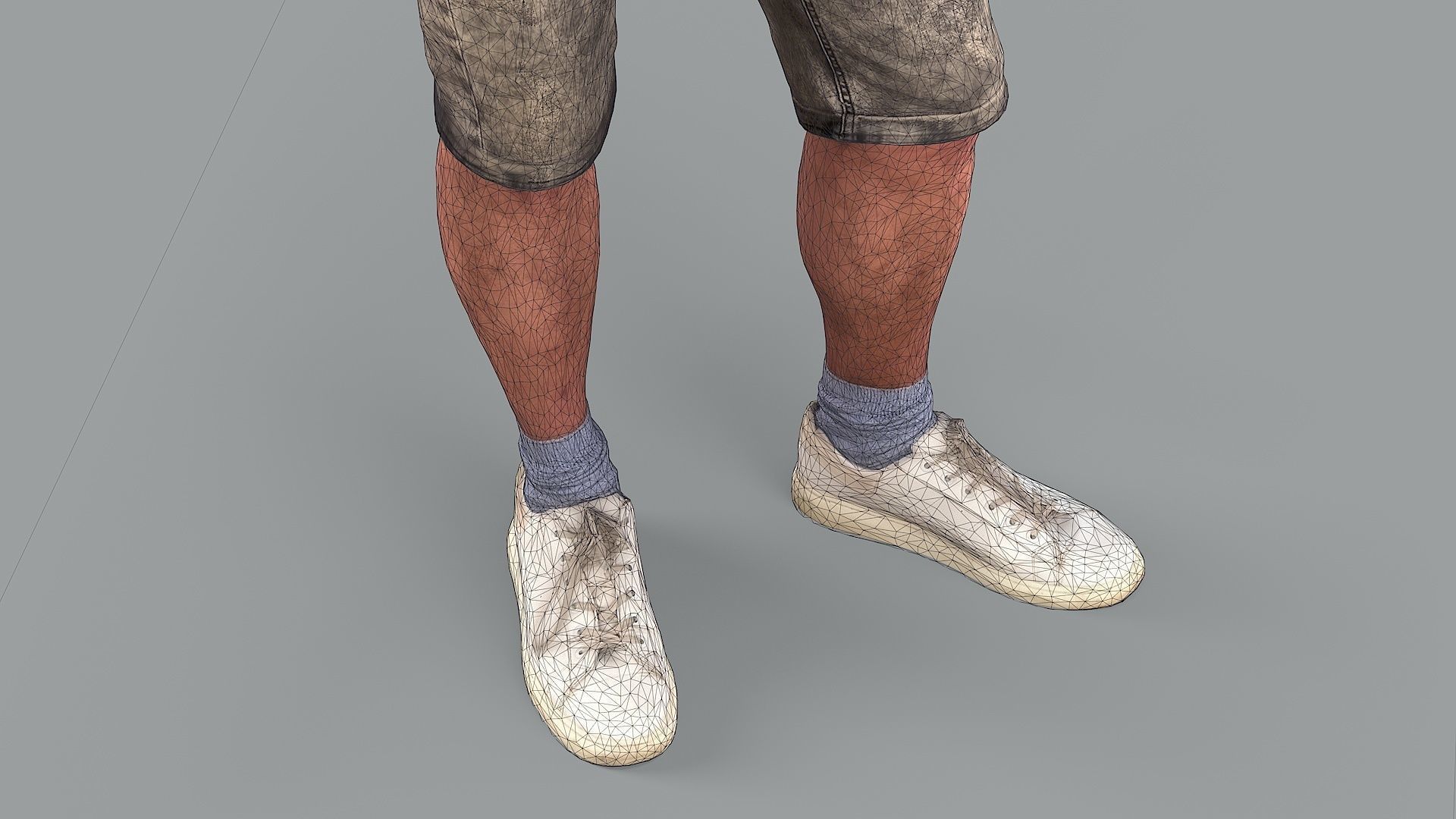 Young Guy Caught Off Guard 3D model_14