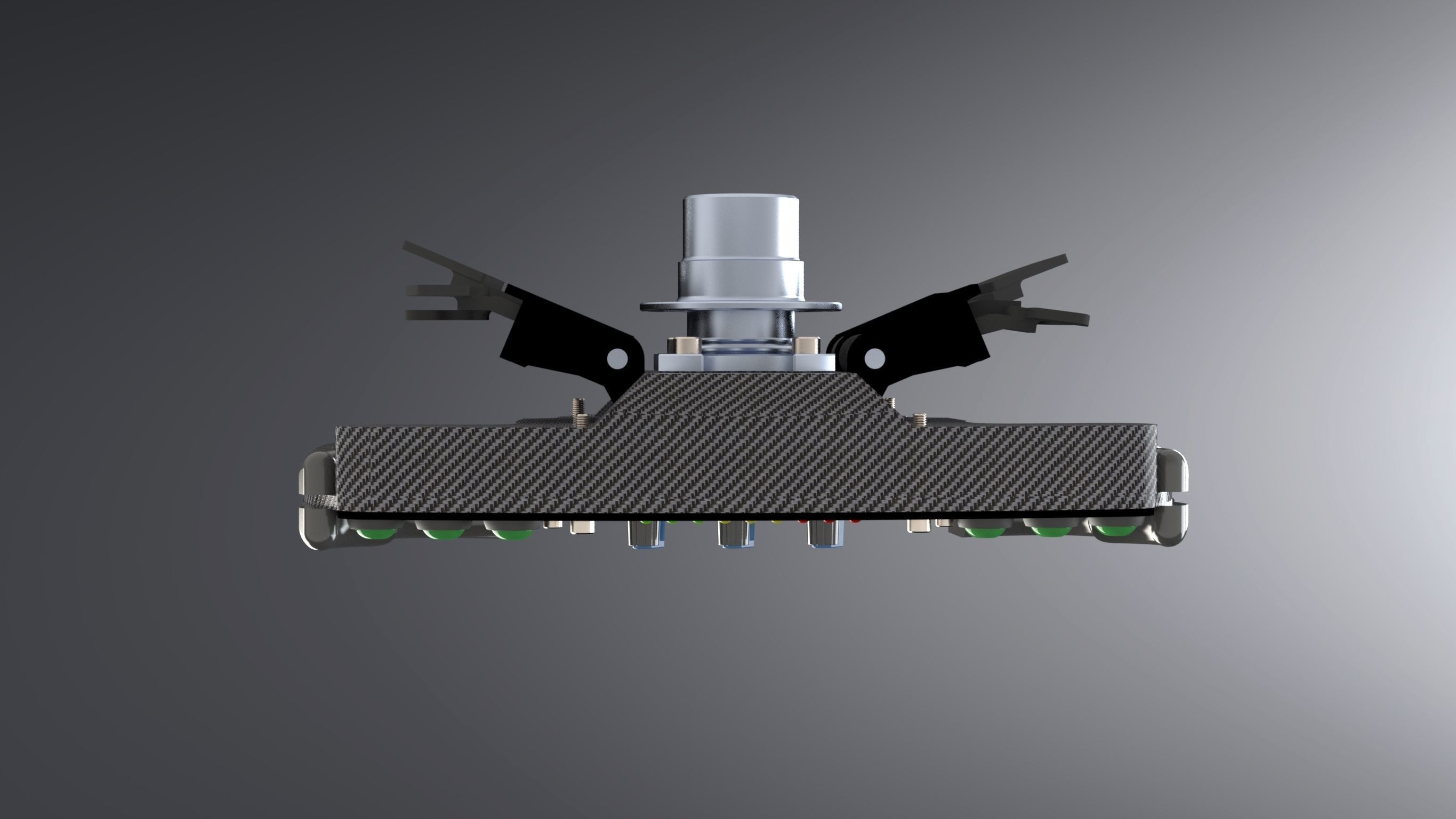 CLZ Steering Whell V1 F1 Steering Wheel Design for Similation 3D model_1