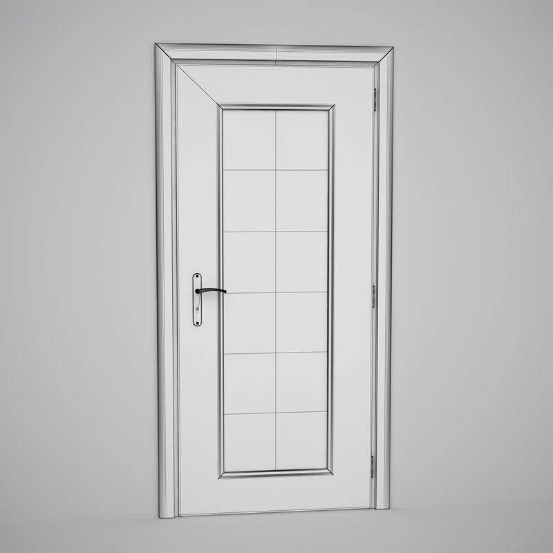 CGAxis Door 3D model_1