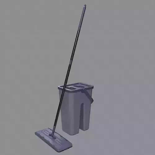 Lowpoly Mop Pbr Low-poly 3D model