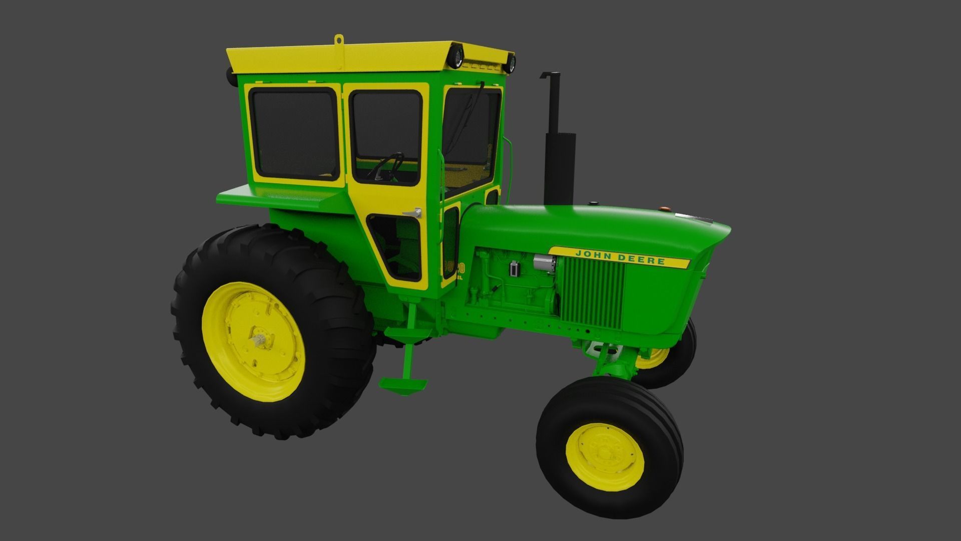 John Deere 4020 4010 4000 Synchroshift 3D model_5