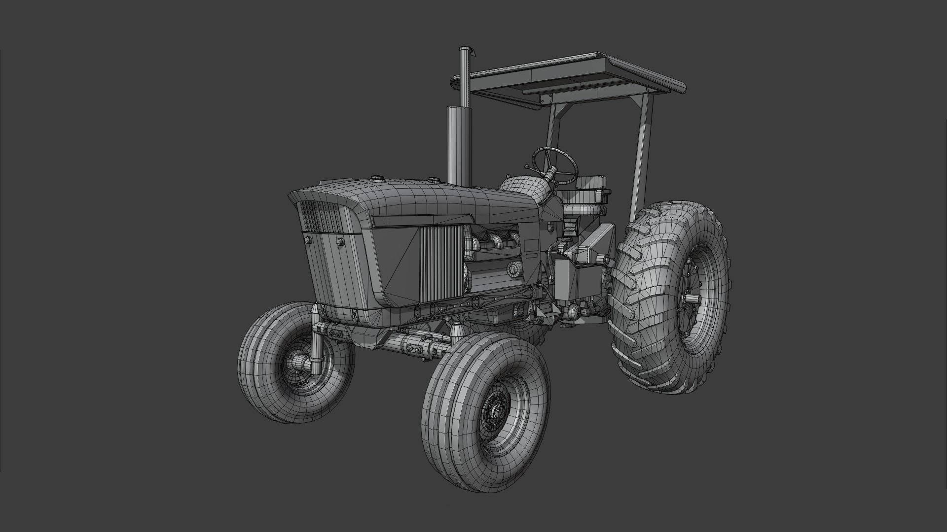 John Deere 4020 4010 4000 Synchroshift 3D model_6