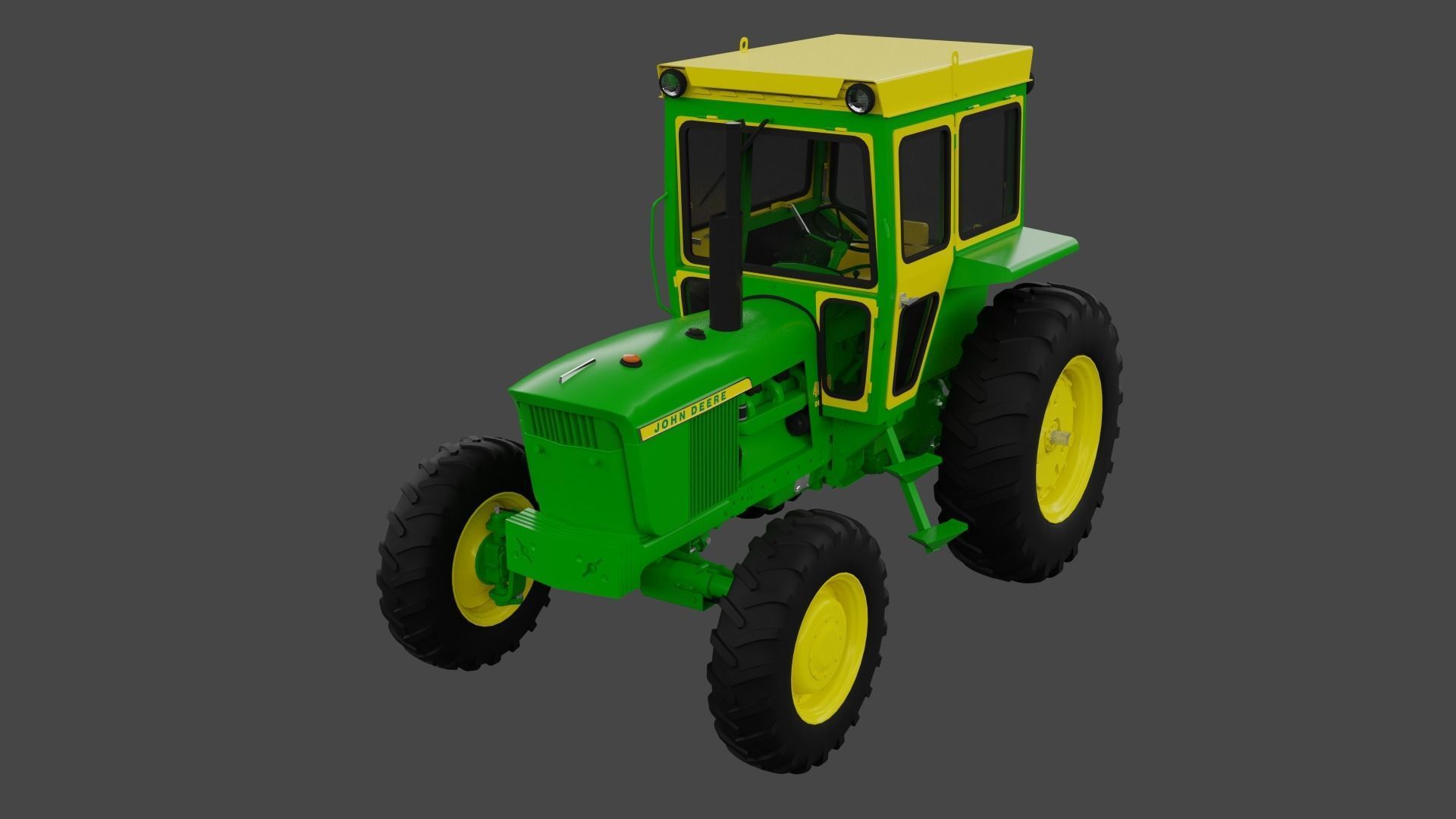John Deere 4020 4010 4000 Synchroshift 3D model_2