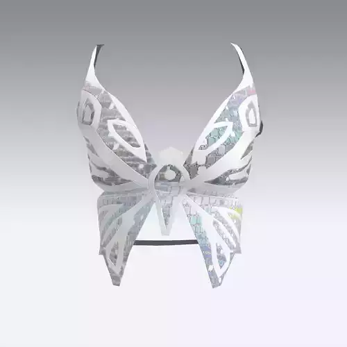 Butterfly shape blouse sparkle detail 