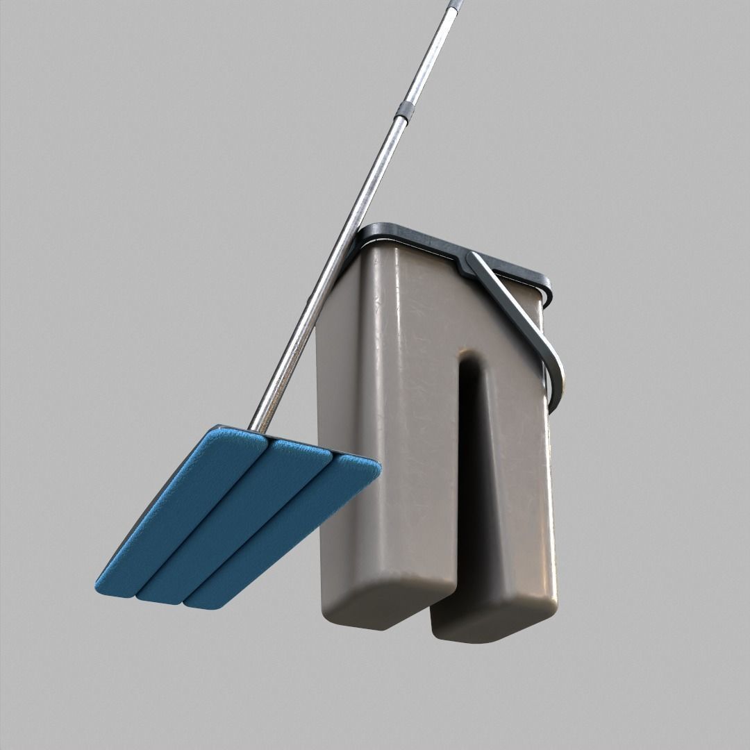 Realistic HighPoly Mop 3D model_2