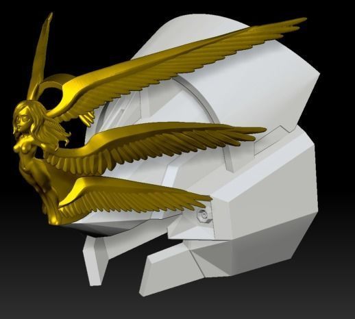 Angel V fin for Bee Style Woundwort  -Add on 3D print model_2