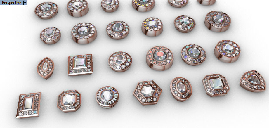 Various collection of Halo Heads jewelry findings 3D print model_7