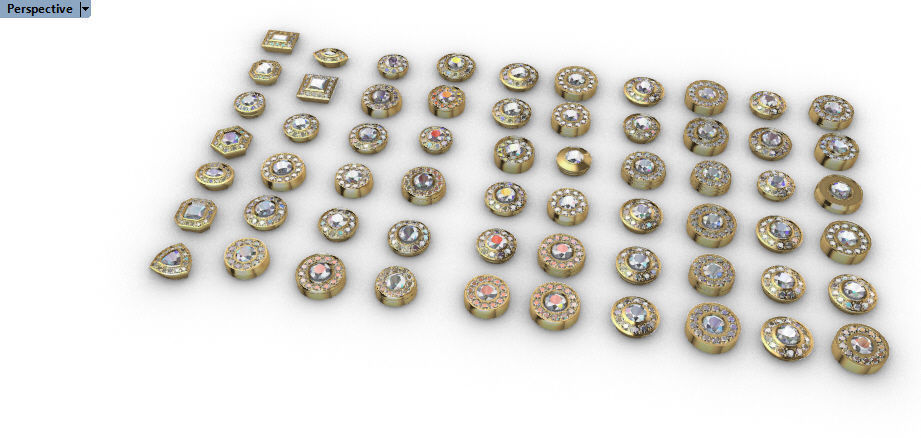 Various collection of Halo Heads jewelry findings 3D print model_15