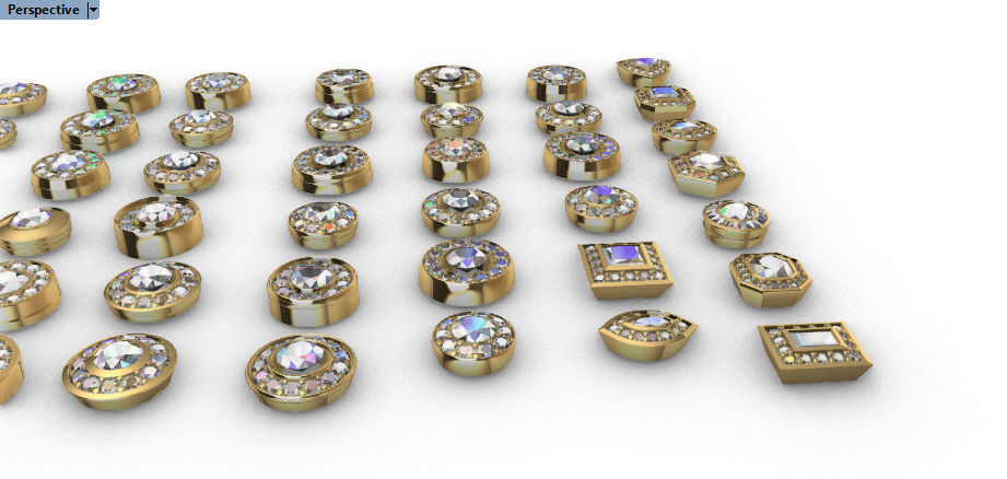 Various collection of Halo Heads jewelry findings 3D print model_12