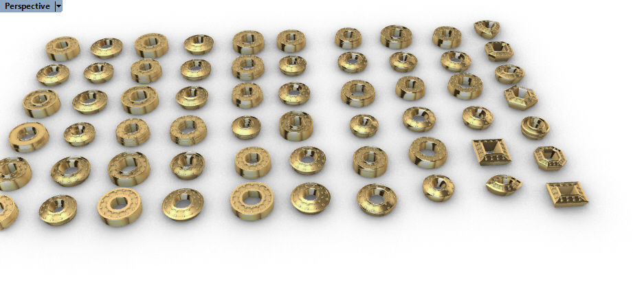 Various collection of Halo Heads jewelry findings 3D print model_10