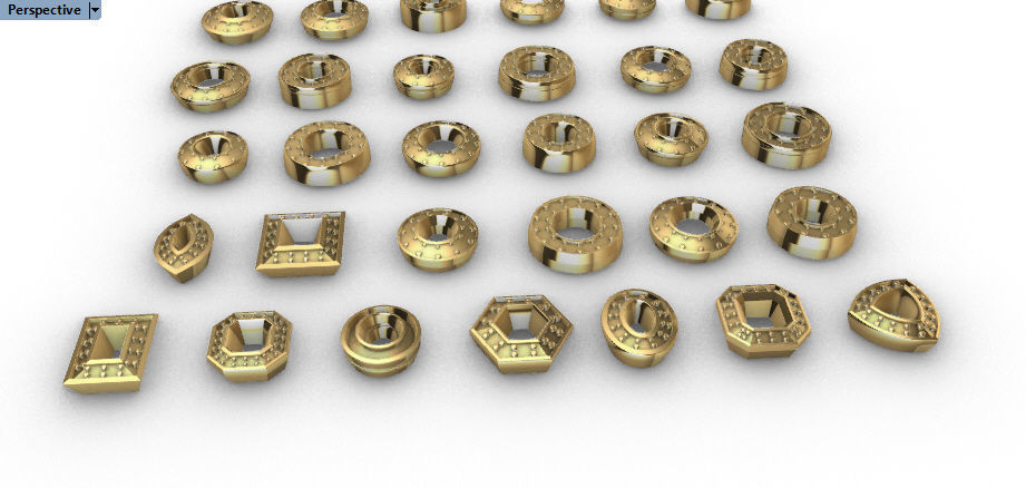 Various collection of Halo Heads jewelry findings 3D print model_9