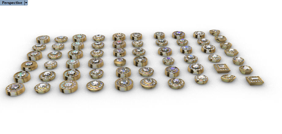 Various collection of Halo Heads jewelry findings 3D print model_6