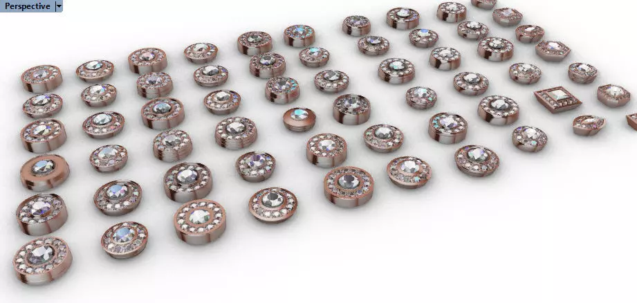 Various collection of Halo Heads jewelry findings 3D print model_0