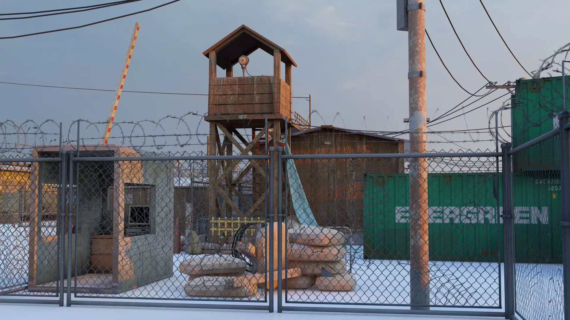 Military Base Level Environment Pack 3D model_0