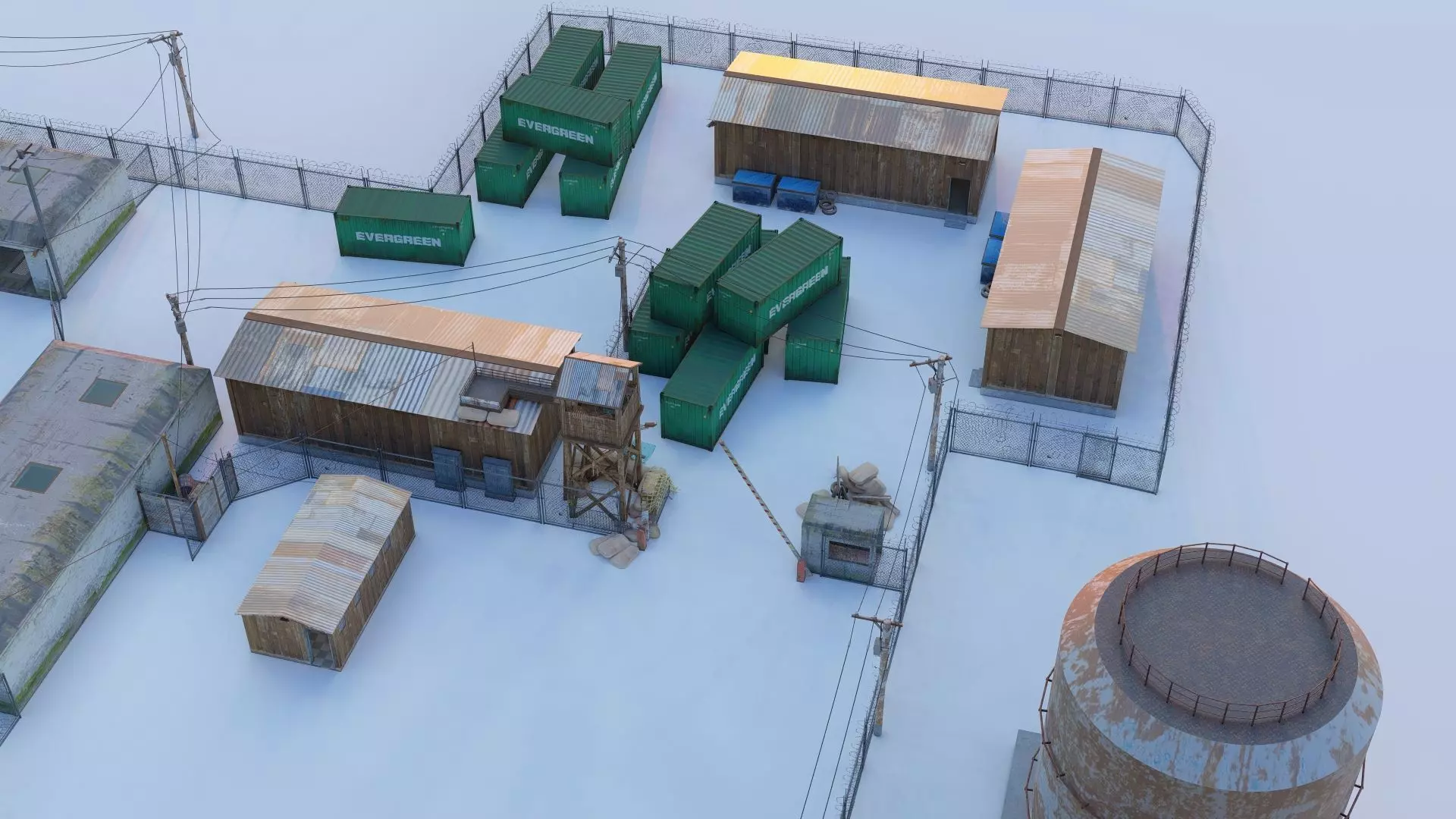 Military Base Level Environment Pack 3D model_10