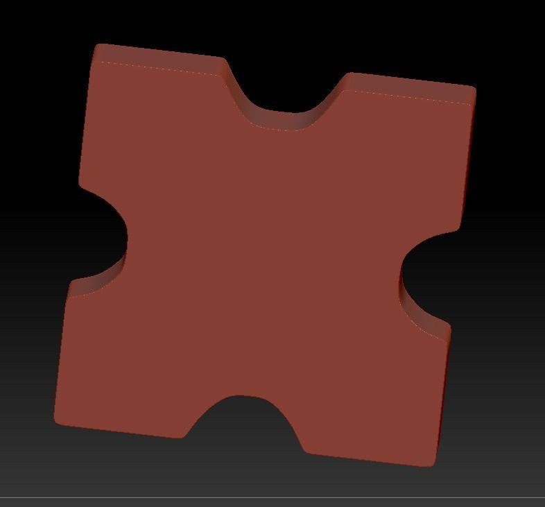 GOTHIC SQUARE ROSETTE FOR WALL PANELS STL model for CNC 3D model_5