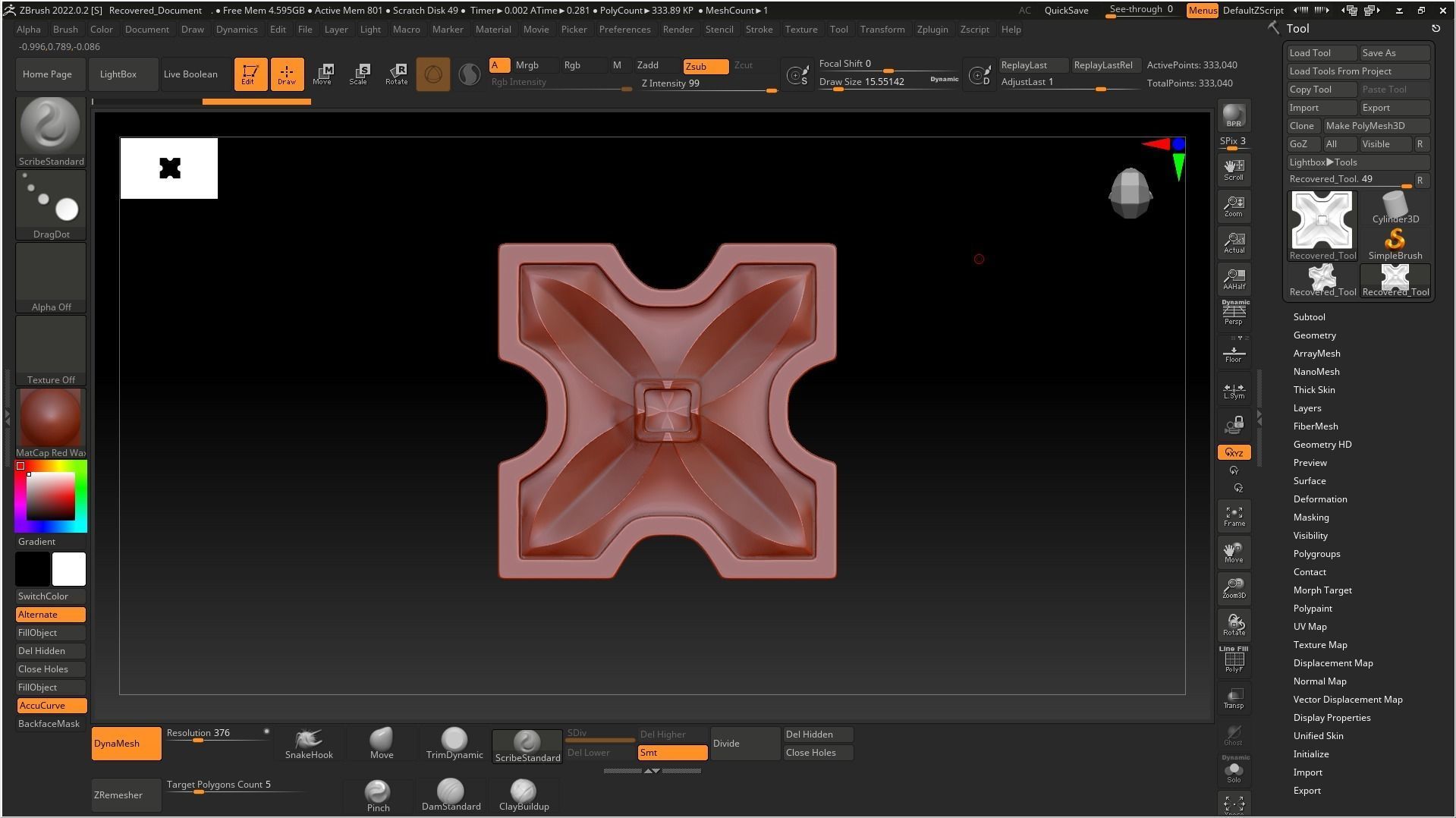 GOTHIC SQUARE ROSETTE FOR WALL PANELS STL model for CNC 3D model_3