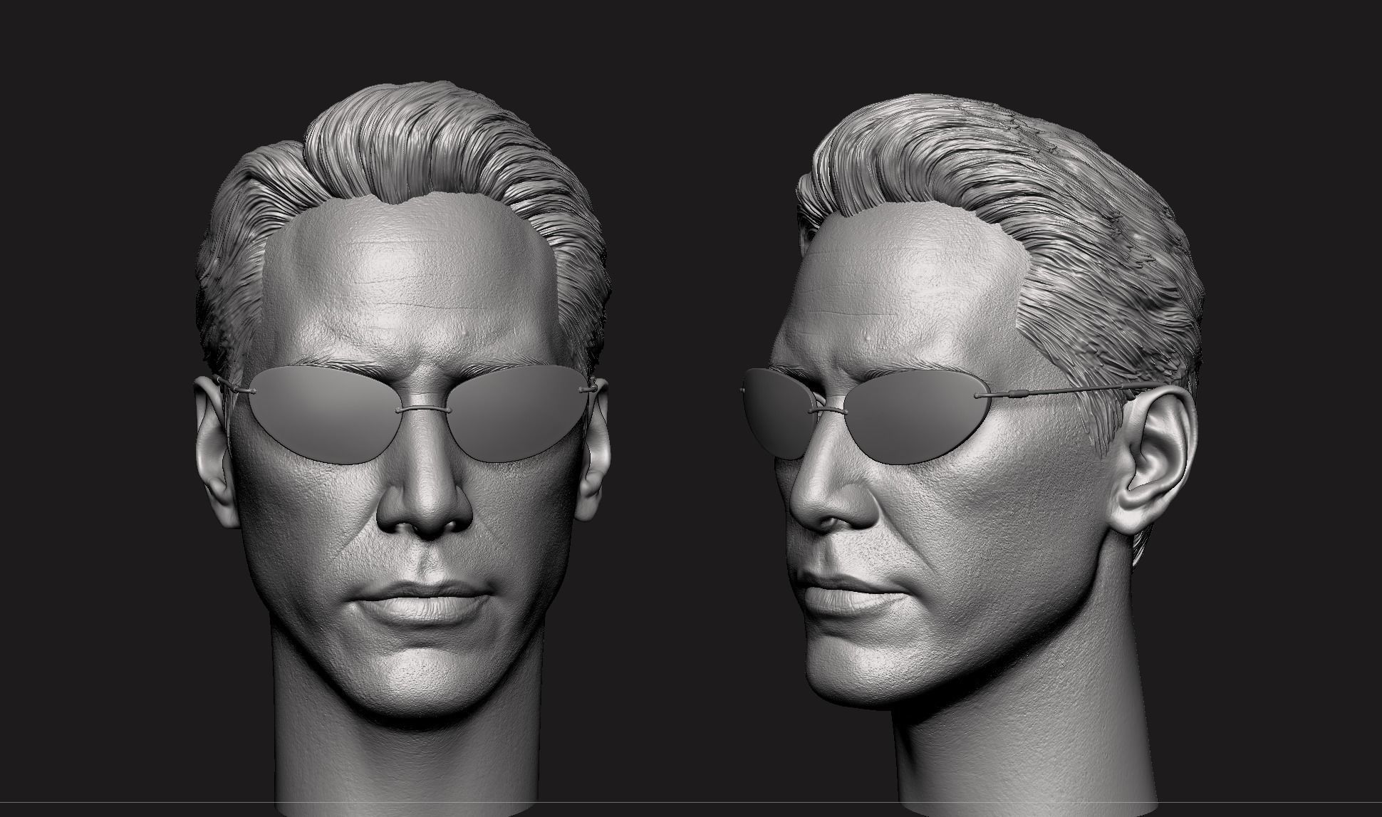 Keanu Reeves - Neo Head  3D print model_3