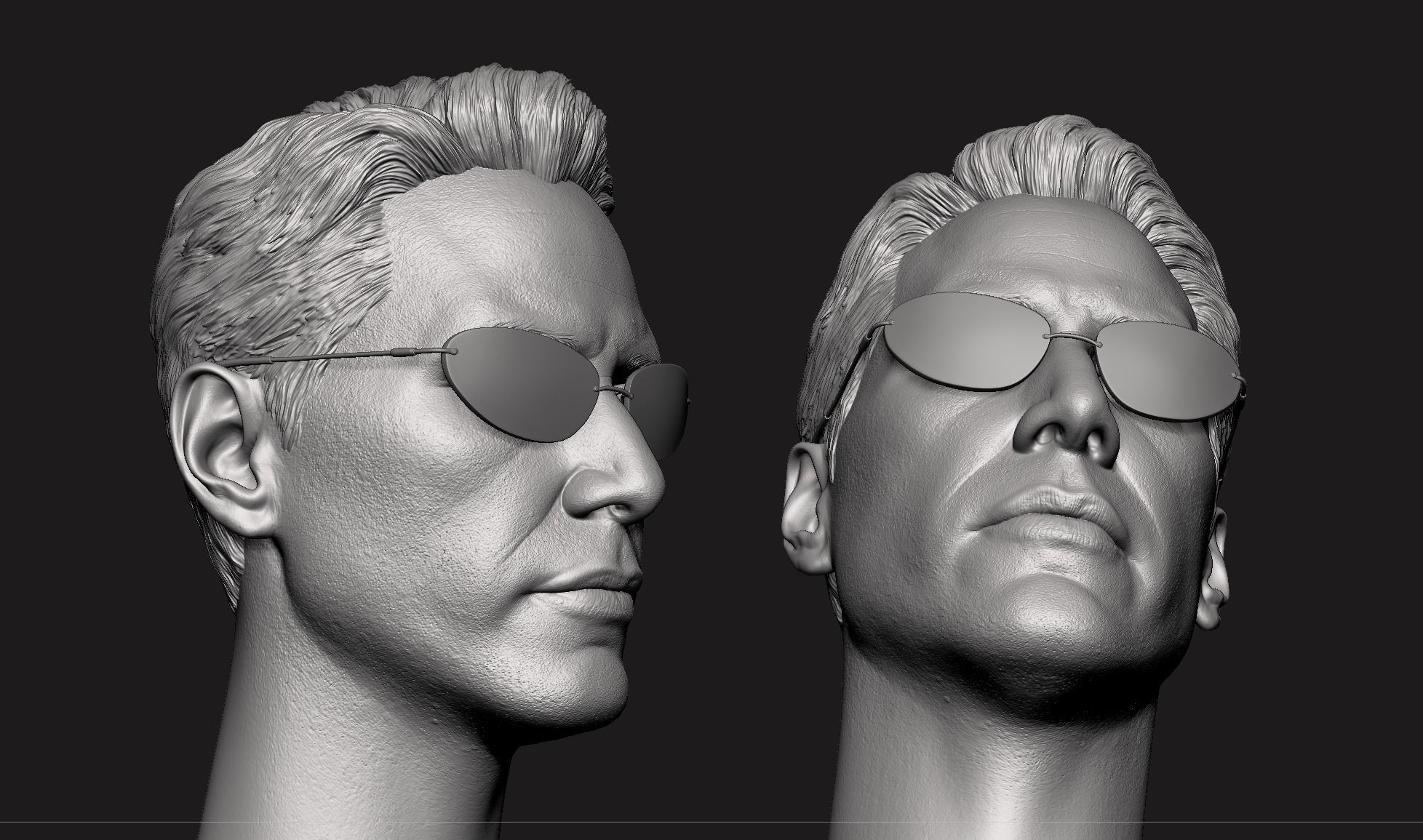 Keanu Reeves - Neo Head  3D print model_7