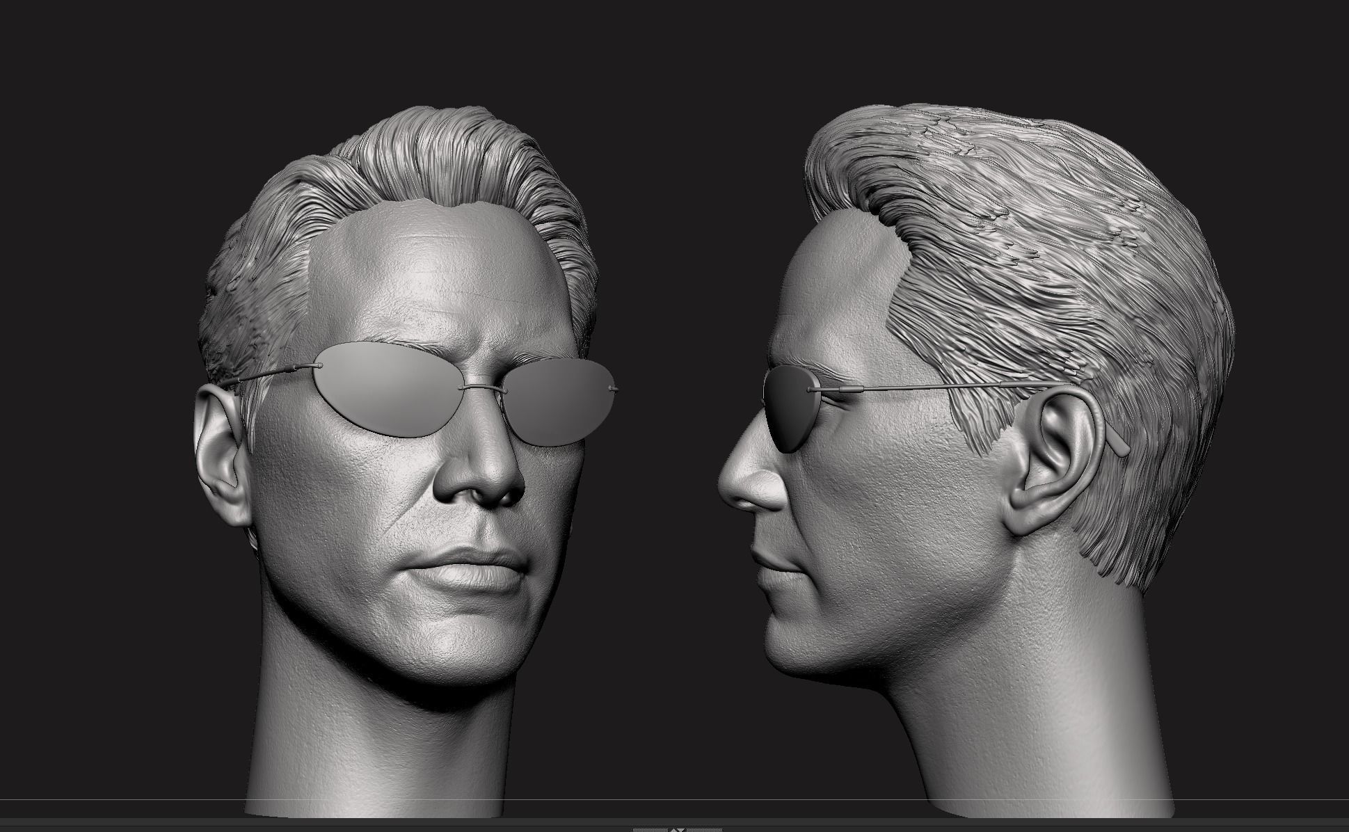 Keanu Reeves - Neo Head  3D print model_4