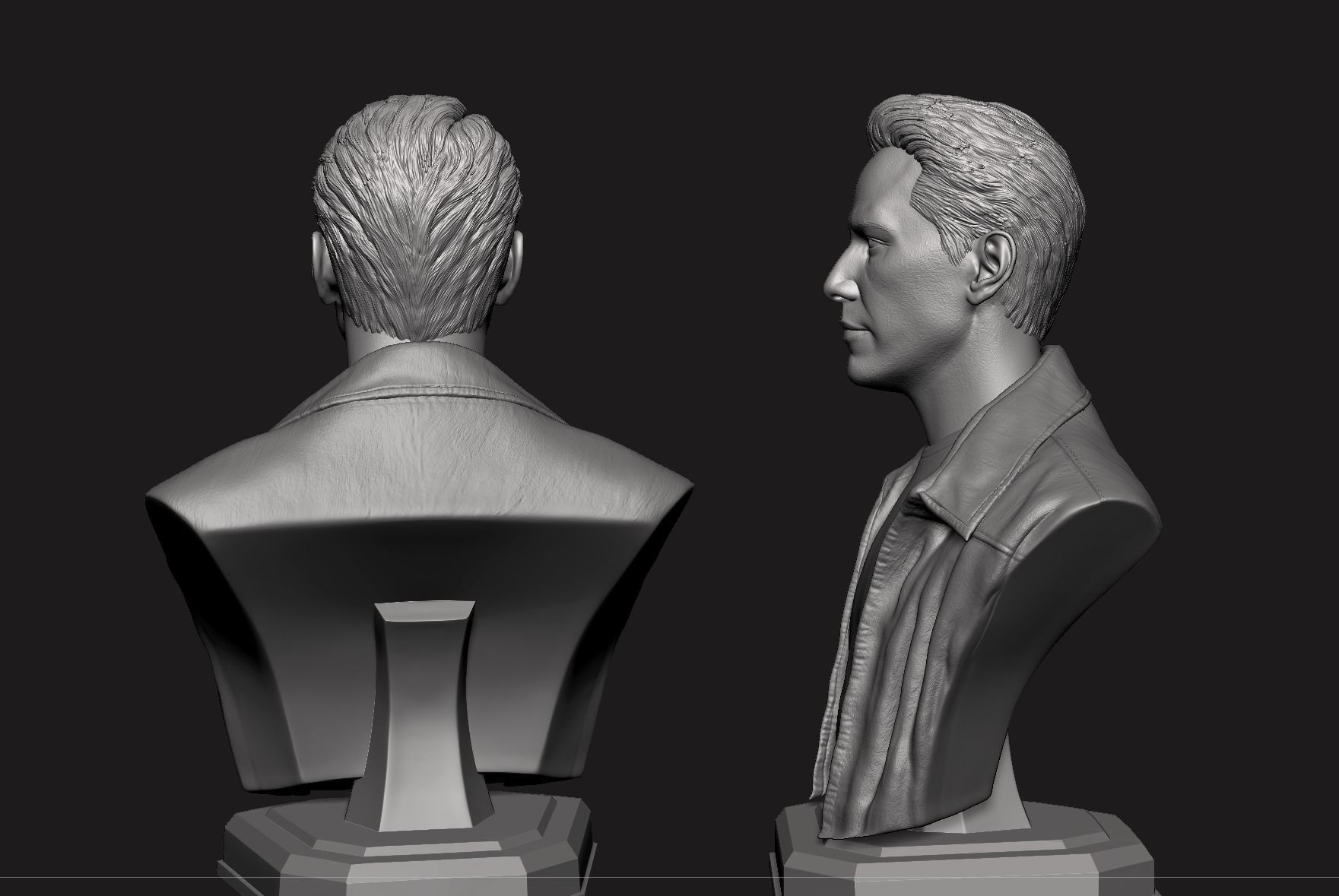 Keanu Reeves - Neo Bust 3D print model_6