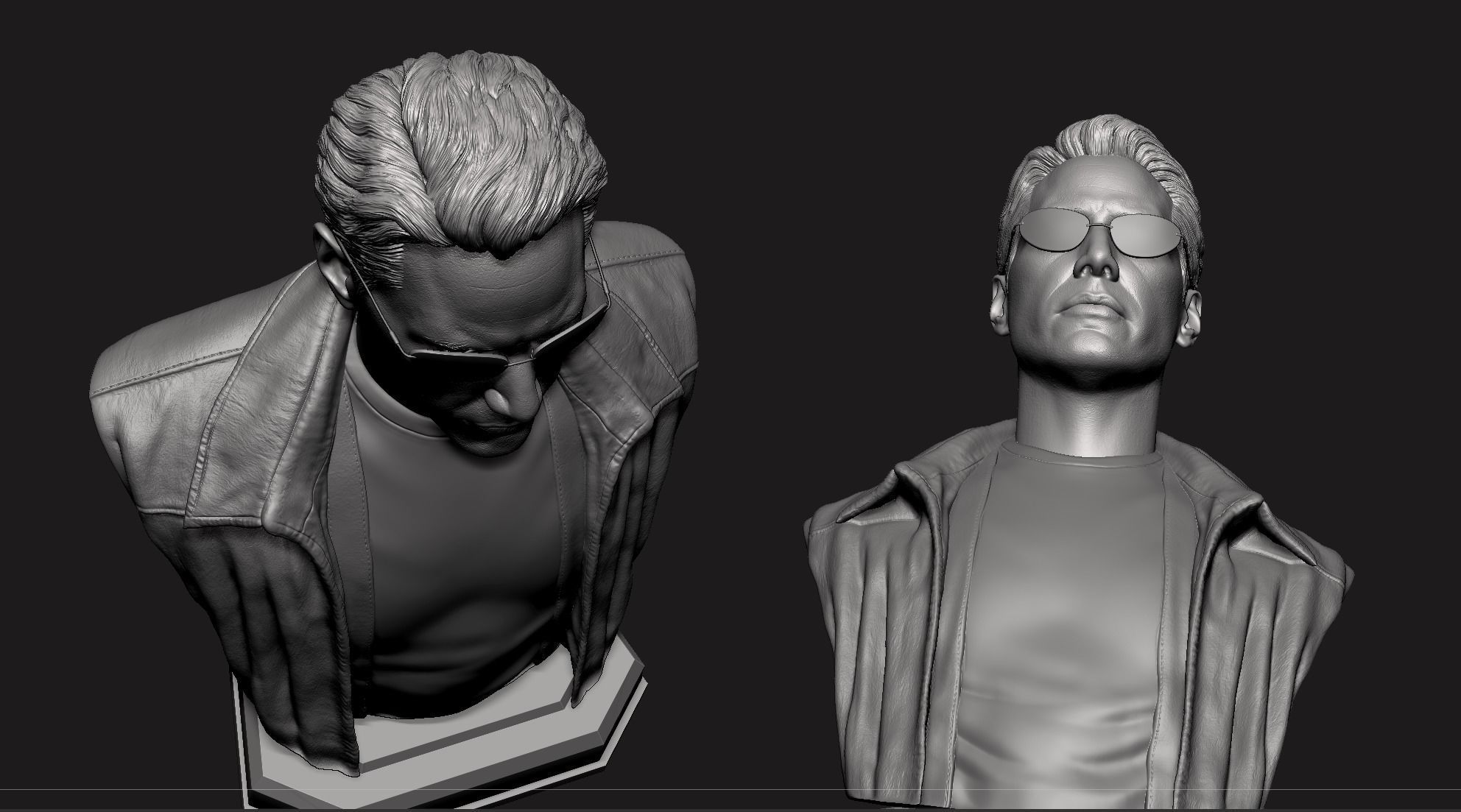 Keanu Reeves - Neo Bust 3D print model_9