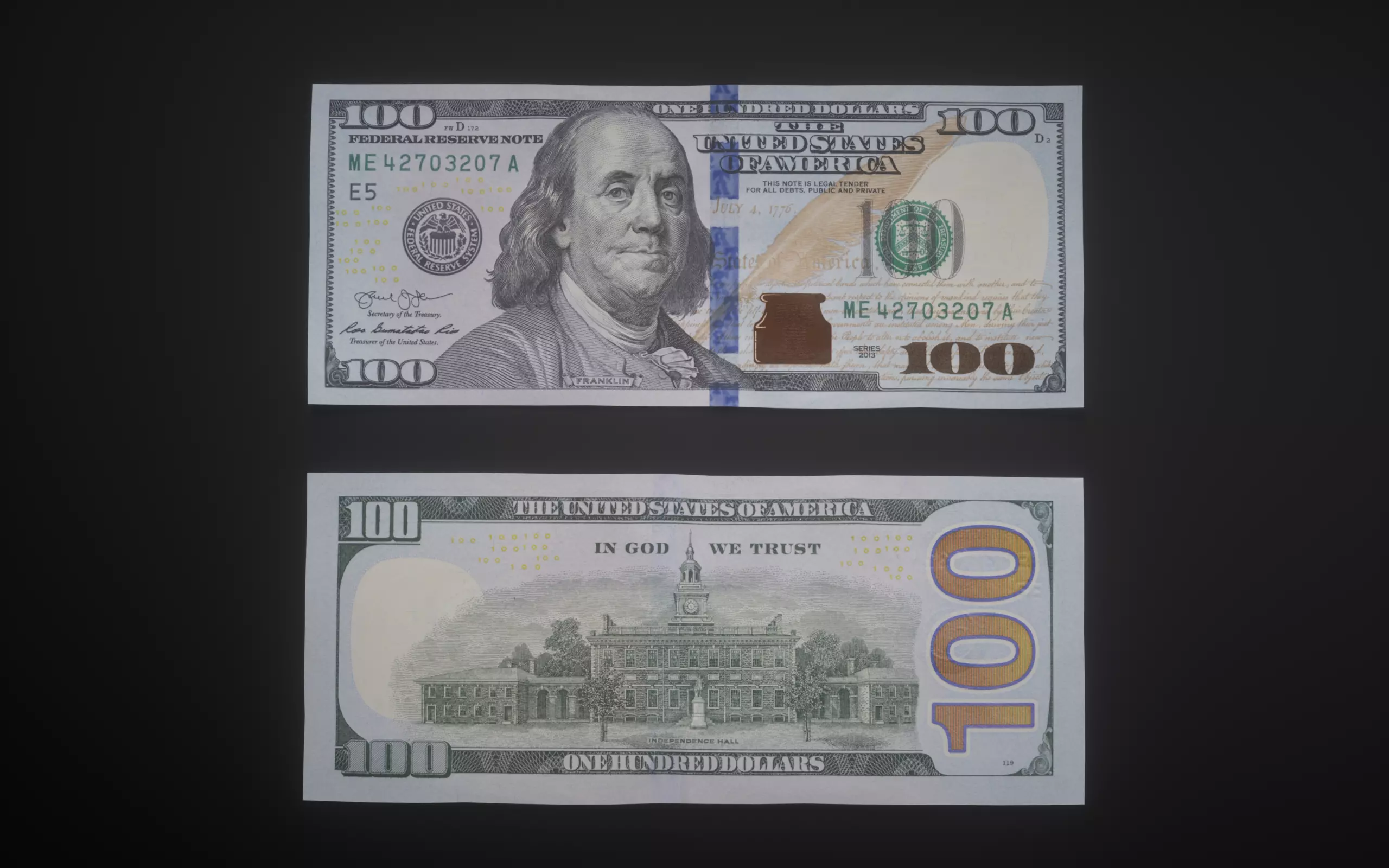 100 Dollar Bill 3D model