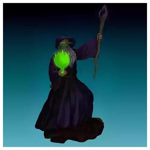 wizard 3D print model