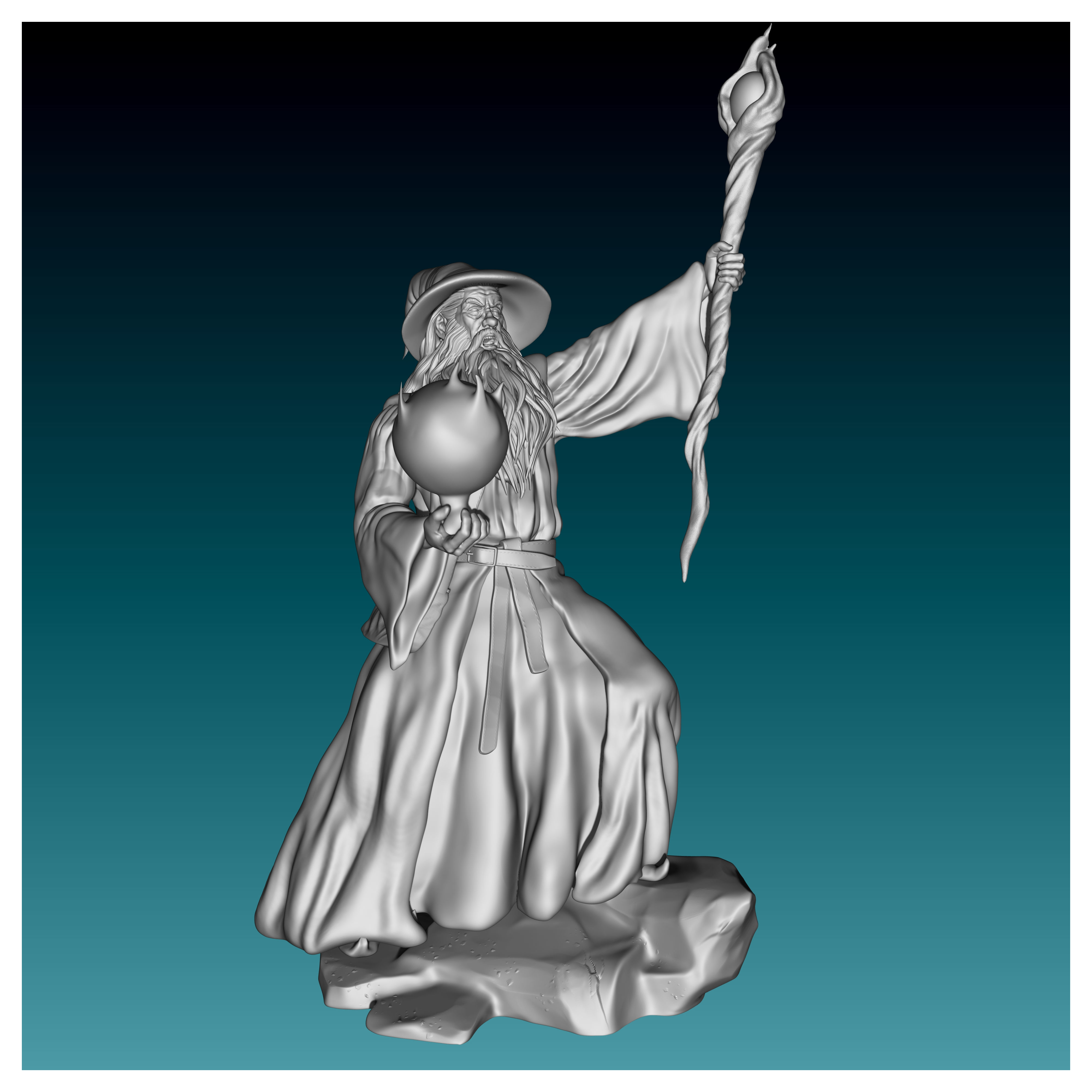 wizard 3D print model_1