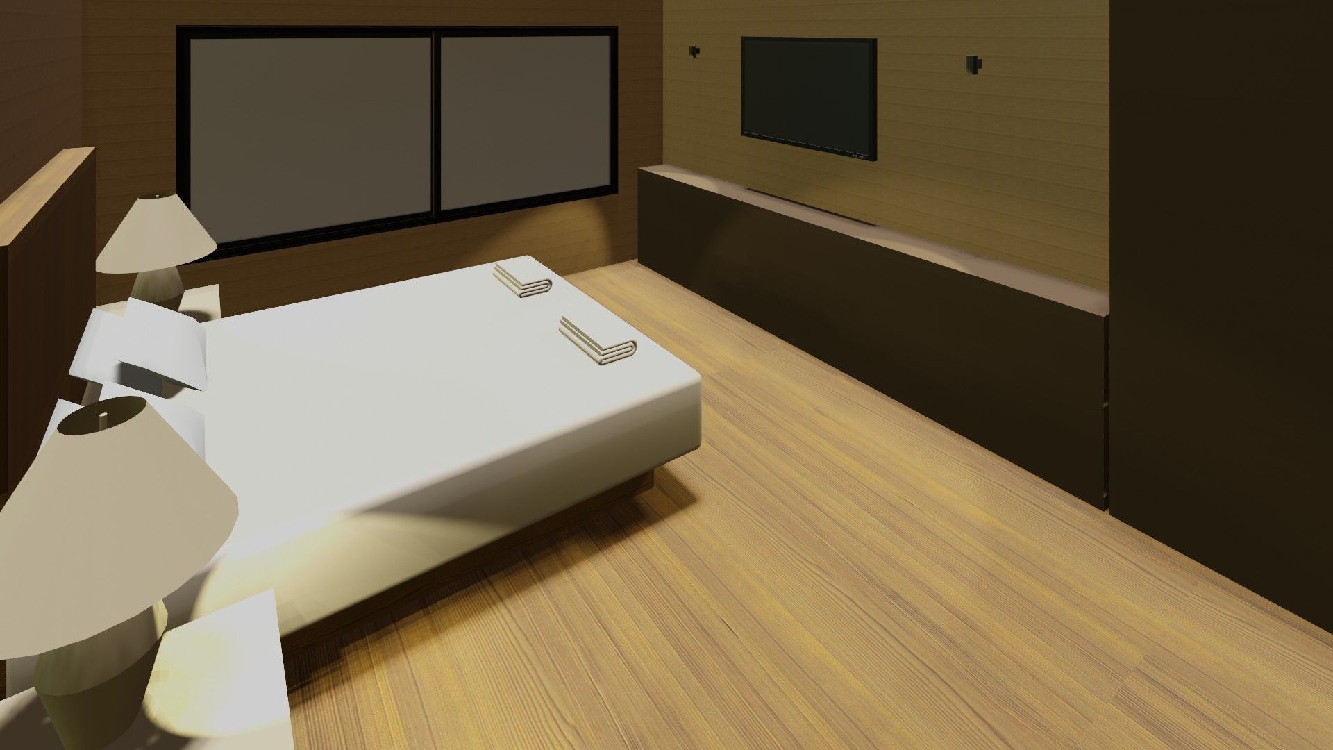 Simple bedroom plan -1 3D model_5