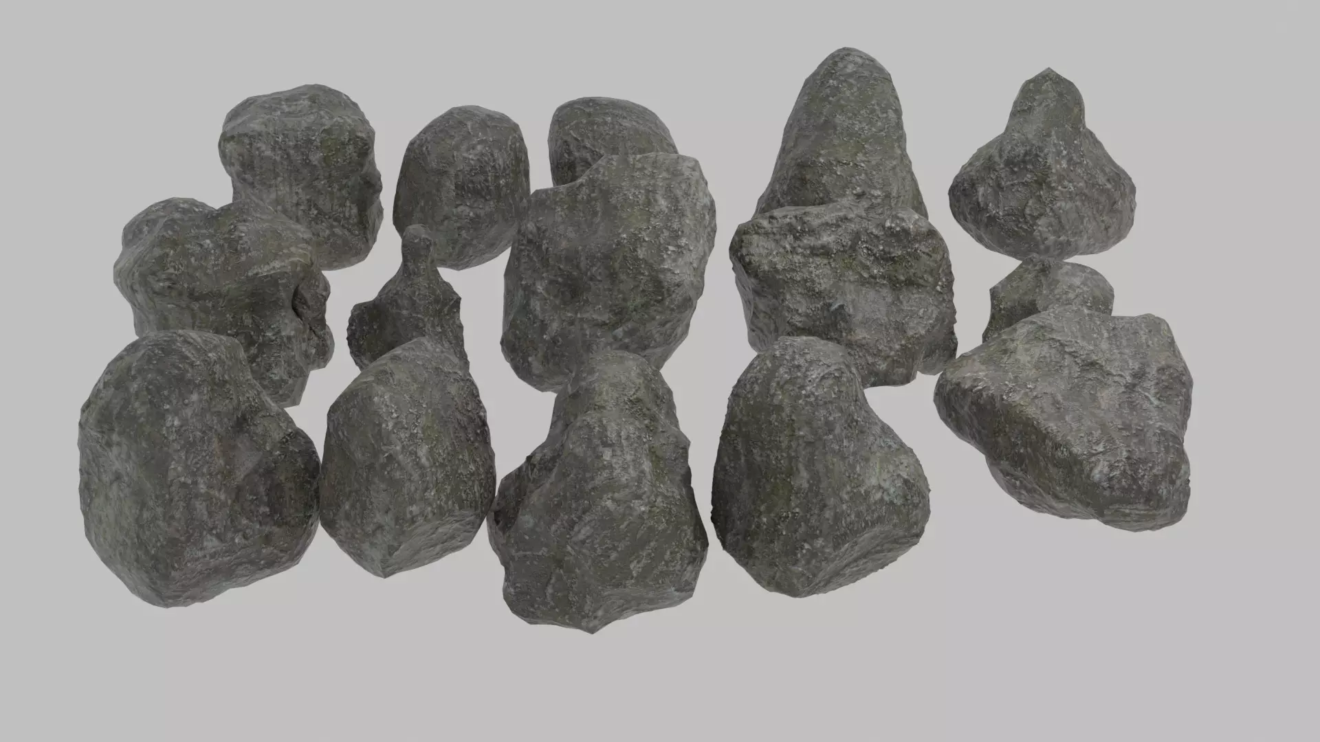 HIGH REALISTIC ROCK PACK Low-poly 3D model_0