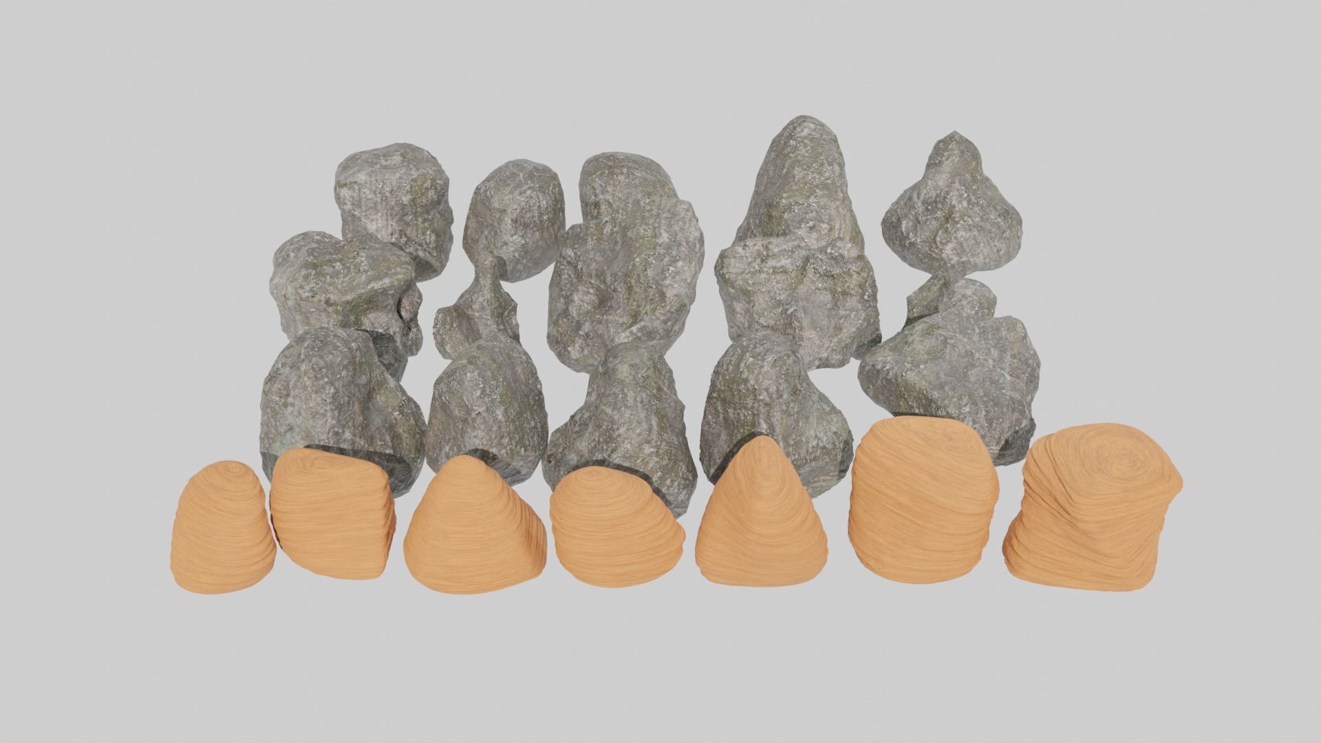 HIGH REALISTIC ROCK PACK Low-poly 3D model_7