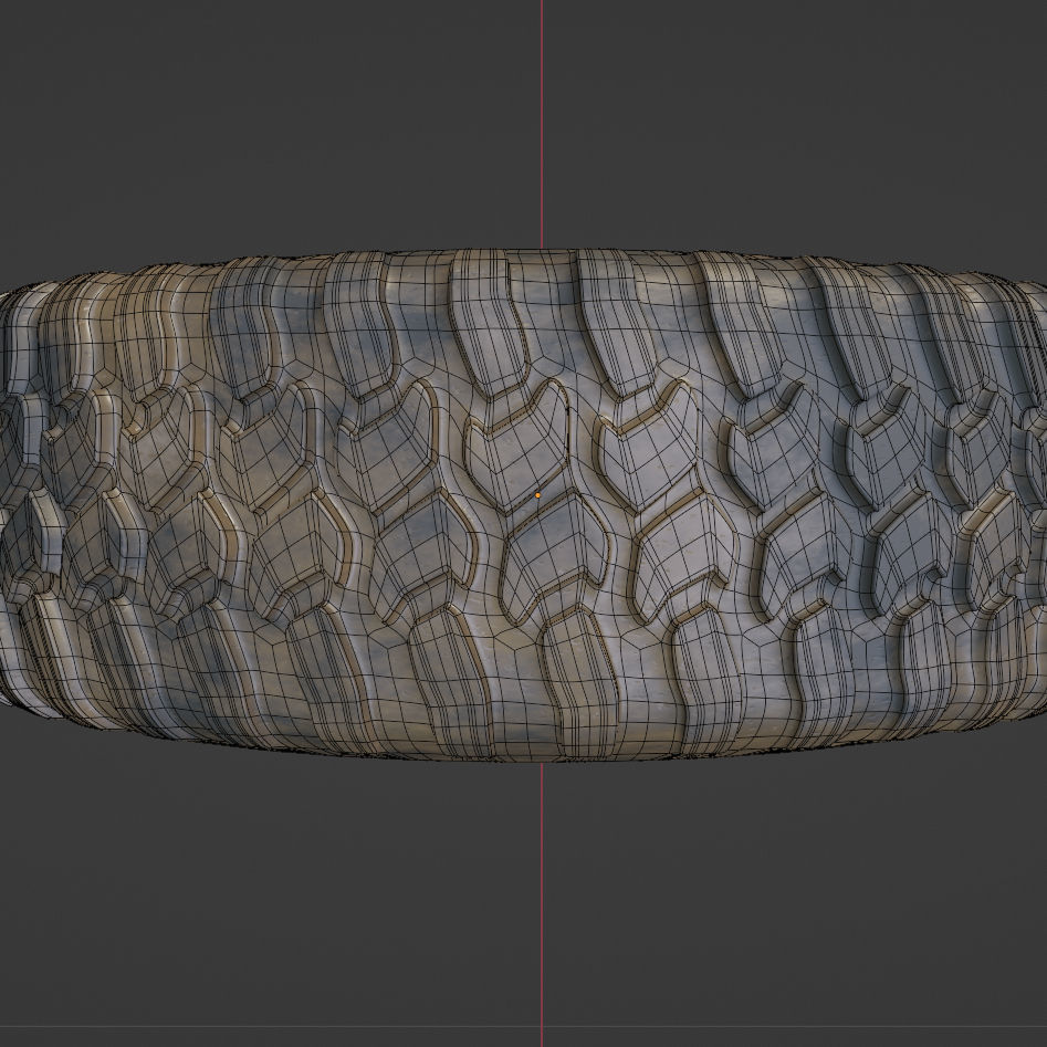 Off road wheel 3D model_5