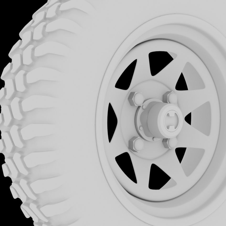 Off road wheel 3D model_3