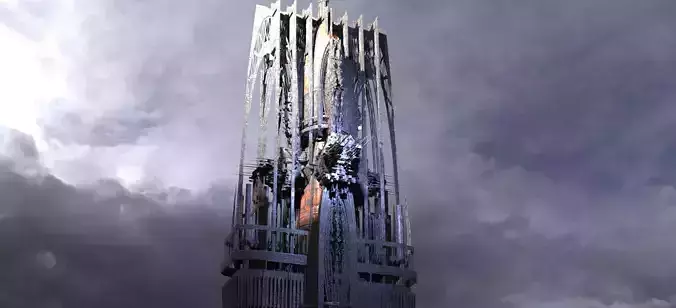 Sci Fi Fusion Emperor Elite Tower 4 3D model
