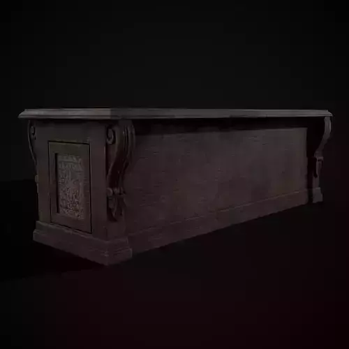 Renaissance End Table Low-poly 3D model