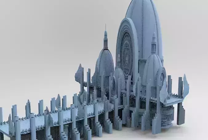 Sci Fi Steampunk Emperor Bridges 